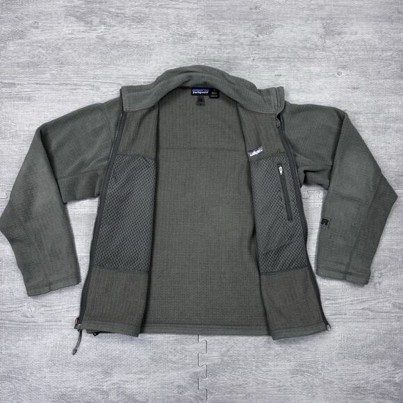 VINTAGE Patagonia Jacket Men’s M Gray 25301 Regulator R3 Radiant USA Fleece r310 - Picture 8 of 11